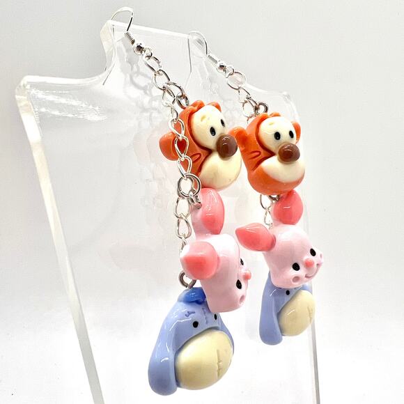 Pooh Pals Earrings - Tigger Earrings - Piglet Earrings - Eeyore Earrings - Picture 2 of 10